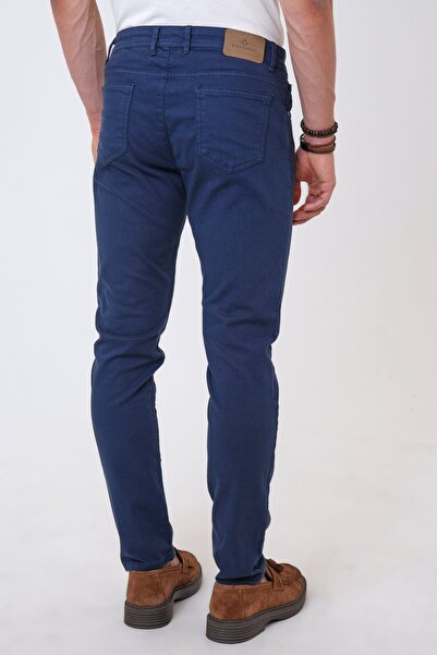 Back And Bond Lacivert Slim Fit 5 Cepli Pamuklu Denim Pantolon