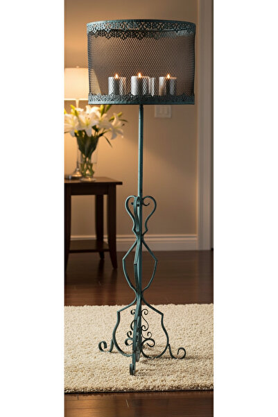 Lorena Home Decor Antik ayaklı mumluk