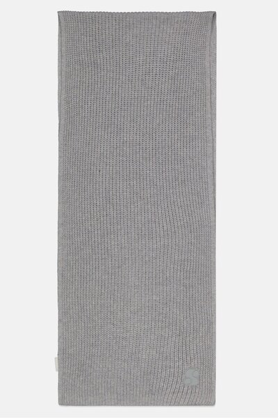 s.Oliver Women Knitted Shawl 186 x 40 Cm, Grey