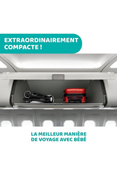 Chicco We Stroller - Black, Compact Lightweight Travel System (0-22 kg)