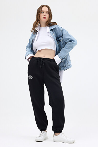 Rays Γυναικείο παντελόνι Jogger με μαύρο κέντημα 9219M