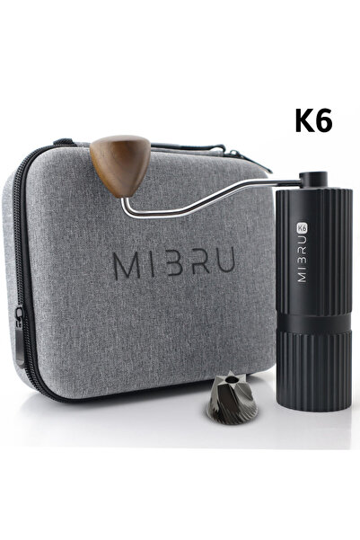 MIBRU Coffee manual grinder SS burr K6 black