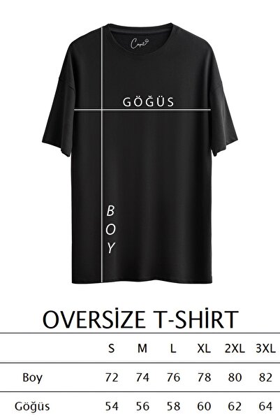 Çapıt Βαμβακερό μπλουζάκι με κοντό μανίκι Oversize - Crew Neck