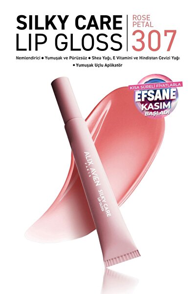 Alix Avien Dolgun Gürünüm ve Nemlendirici Etkili Dudak Parlatıcısı - Silky Care Lipgloss 307 Rose Petal