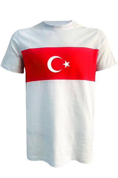 Çapıt Μπλουζάκι με λαιμόκοψη μηδέν της εθνικής ομάδας τυπικής κοπής Βαμβάκι