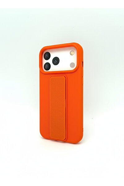 GENERAL Orange Dual-Layer Shockproof Case with Built-in Kickstand for iPhone 17 Pro Max Phone Cover