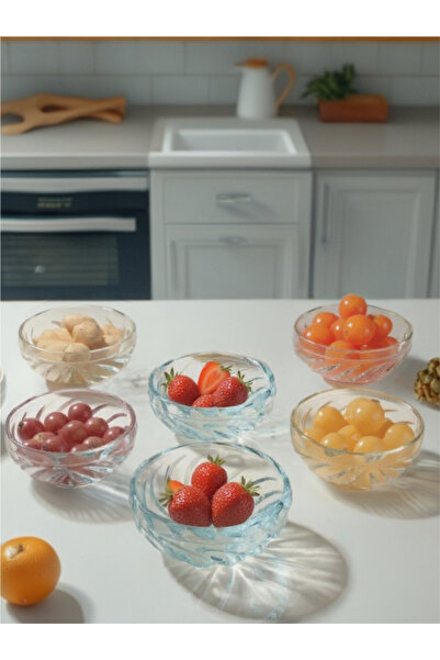 ZÜRİH COLLECTİON YAPRAK MODEL SOSLUK-REÇELLİK-ÇEREZLİK KASE 6 PARÇA