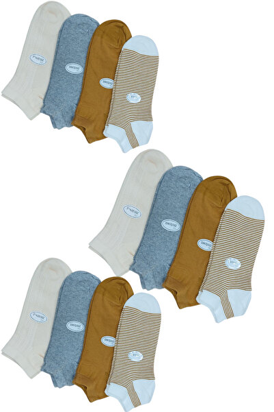 erceys 12 زوجًا من الجوارب القطنية الملونة القصيرة والجوارب الرياضية