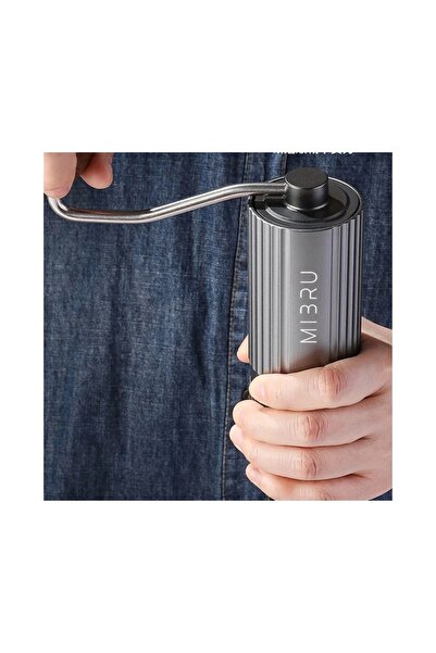 MIBRU Coffee manual grinder SS burr K6 black