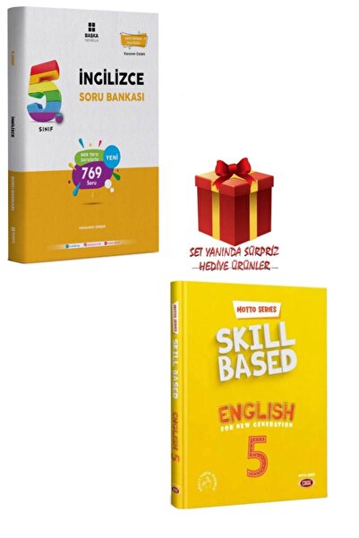 Başka Yayıncılık 5. Sınıf İngilizce Soru Bankası+Motto Serisi Yeni Nesil İçin Beceri Temelli İngilizce (English)