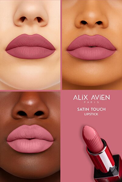 Alix Avien Uzun Süre Kalıcı Nemlendirici Pürüzsüz Etkili Yarı Mat Ruj - Satin Touch Lipstick 807 Bubblegum Pink