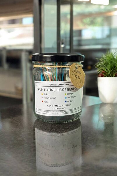 HEDİMOR Gift & Accessory Shop Ayet Kavanozu - Ruh Haline Göre 144 Adet Ayet