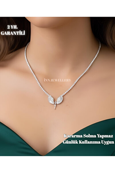 İNN JEWELLERY قلادة مستوردة مضادة للحساسية على شكل طريق مائي