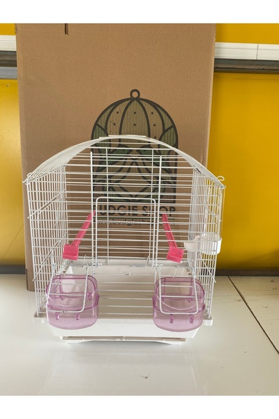 islandtoys ÇİFT KAPILI 30x23x37(YÜKSEKLİK) ÇEKMECELİ ADATOYS BUDGİESHOP MUHABBET KUŞU KAFESİ