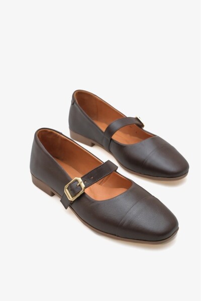 İNNA Nikol İnna Kadın Hakiki Deri Babet