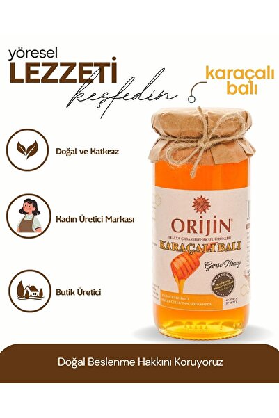 Orijin Trakya Gıda Doğal Trakya Karaçalı Balı 330 GR
