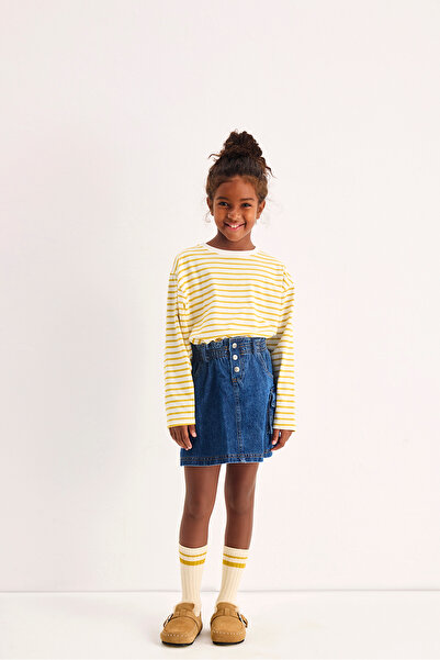 Marvy Bella Mini Denim Skirt