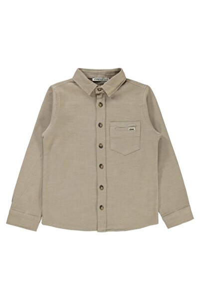 Civil Boys Desıgn Armalı 6-9 Yaş Gömlek - Bej8-9 Yaş