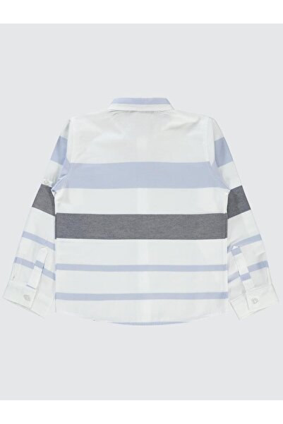 Civil Boys Çizgili 6-9 Yaş Gömlek - Mavi8-9 Yaş
