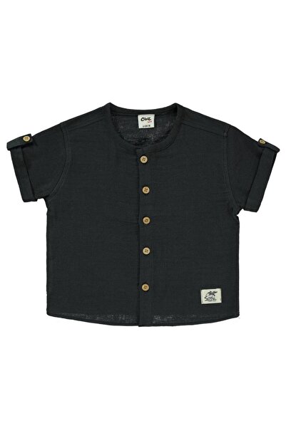 Civil Baby Plain Muslin 6-18 Months Shirt - Gray 12-18 Months