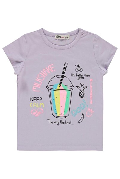 Civil Girls Kız Çocuk Tişört 2-5 Yaş Nazik Lavanta