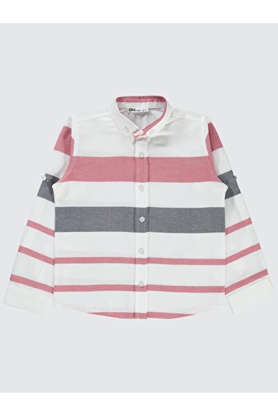 Civil Boys Striped 6-9 Years Old Shirt - Red7-8 Years Old