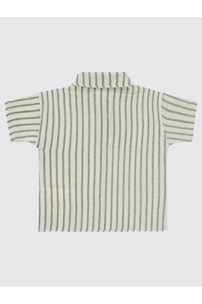 Civil Baby Striped 6-18 Months Shirt - Gray 12-18 Months