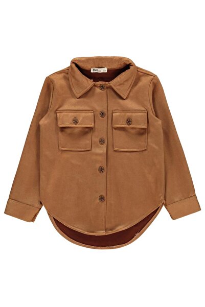Civil Girls Large Pocket 10-13 Years Old Shirt - Beige12-13 Years Old