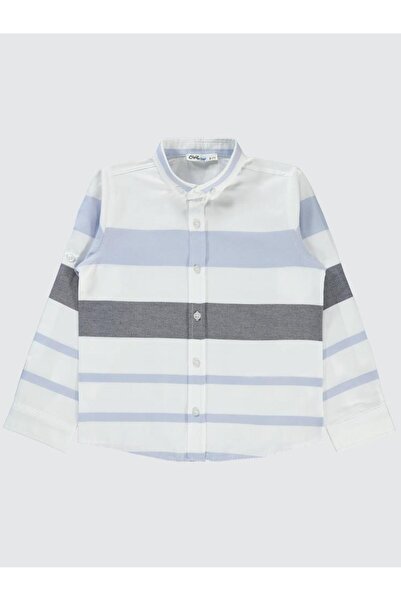 Civil Boys Çizgili 6-9 Yaş Gömlek - Mavi8-9 Yaş