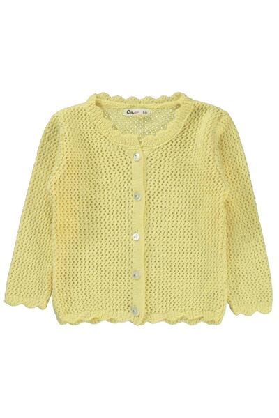 Civil Girls Acur Knitted Cardigan for 2-5 Years Old - Yellow5-6 Years Old