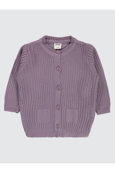 Civil Baby Basic Corded Fabric 6-18 Months Cardigan - Lilac 18-24 Months