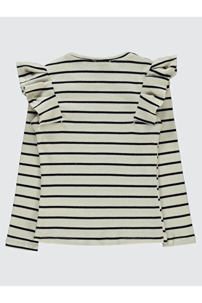 Civil Girls Çizgili Kaşkorse 10-13 Yaş Sweatshirt - Beyaz10-11 Yaş