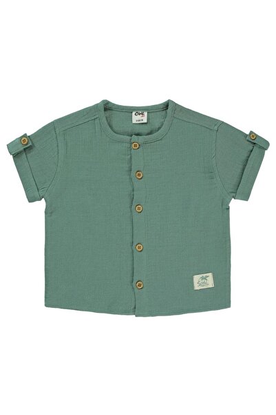 Civil Baby Plain Muslin 6-18 Months Shirt - Green 18-24 Months