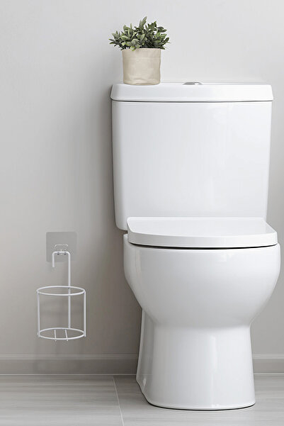 Okyanus Home Suport pentru perie pentru WC Mina, alb, Eco Magic