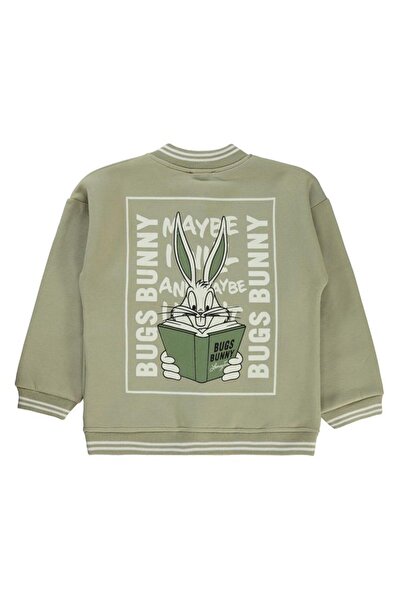 BUGS BUNNY كارديجان رمادي مستمر للفتيات من سن 10 إلى 13 عامًا