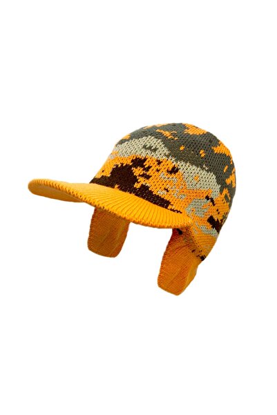 Ersav Помаранчева камуфляжна в'язана шапка