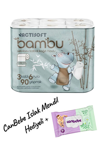 actisoft Bamboo 3 Ply Paper Towel 6 Rolls