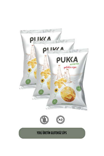 Pukka Gıda Glutensiz Vegan Gurme Patates Cips 3ADET (3X70GR)