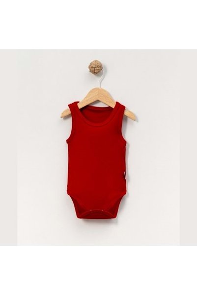 jijek baby kids Jijek Baby 3-Pack Cotton Sleeveless Baby Bodysuit – Soft, Comfortable - Red - 4 Years