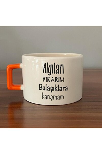 Kırtasiye Ofisi I Wash My Sensations I Don'T Mix It with Dishes Printed Orang...