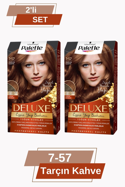 Palette Deluxe Yoğun Renkler 7-57 Tarçın Kahve X 2 Adet Saç Boyası