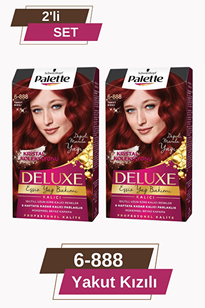 Palette Deluxe 6-888 Yakut Kızılı X 2 Adet Saç Boyası