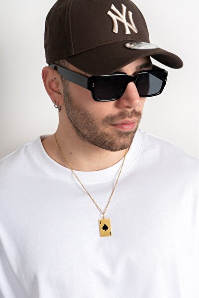UKHWD SUPPLY 316L Çelik Gold Poker Kolye