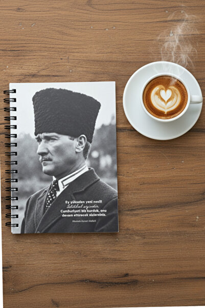 Be Online Atatürk Özel Seri Collection Sert Kapak A5 Defter - Çizgili 150 Sayfa