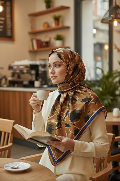 Onur Eșarfă - Eșarfă de top Trending Soft Seasonal Fabric Rose Pattern Magazin de modă Produs de modă