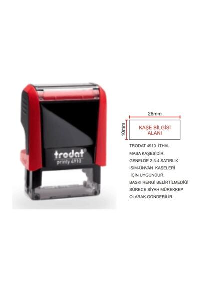 Trodat 4910 - Isim Ünvan Kaşesi - Yazısı Dahil