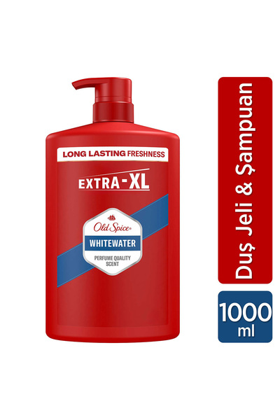 Old Spice Whitewater Erkekler İçin Duş Jeli ve Şampuan 1000 ml Ekstra-XL