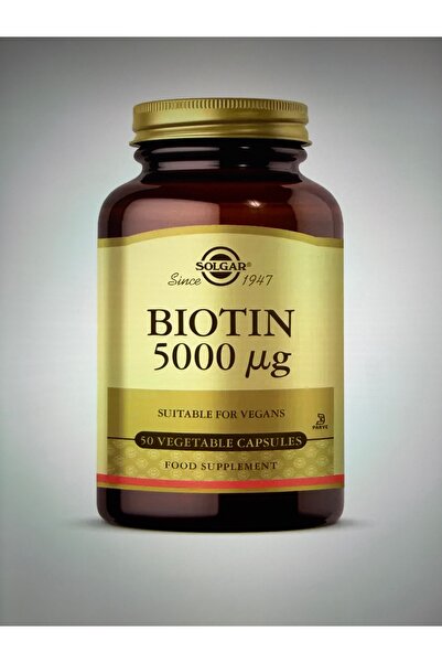 Solgar Biotin 5000mcg 50 Kapsül