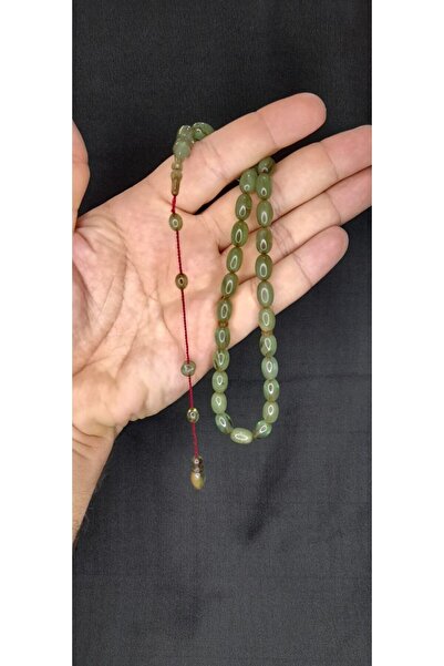 Anemore Collection هدية خاصة للحبيب - مسبحة العنبر الناري باللون الأخضر H-1392