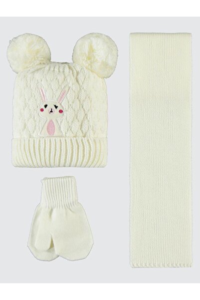 Civil Baby 6-24 Months Scarf Beanie Gloves Set - Ecrustandard